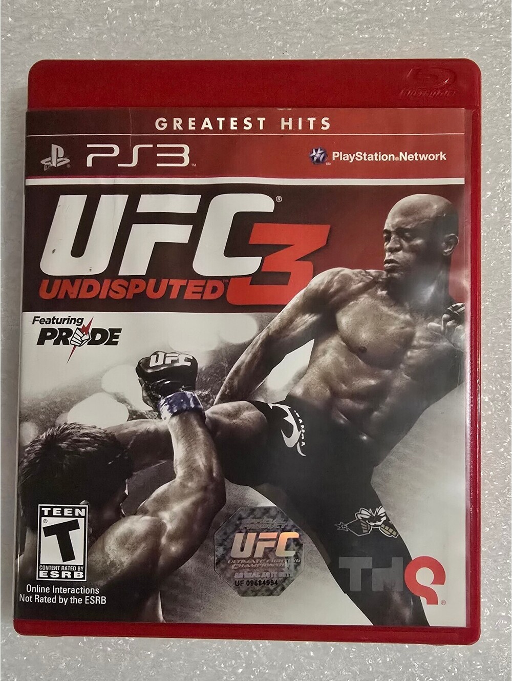 PS3 UFC Undisputed 3 PlayStation 3 GREATEST HITS with Manual - MINT/TESTED